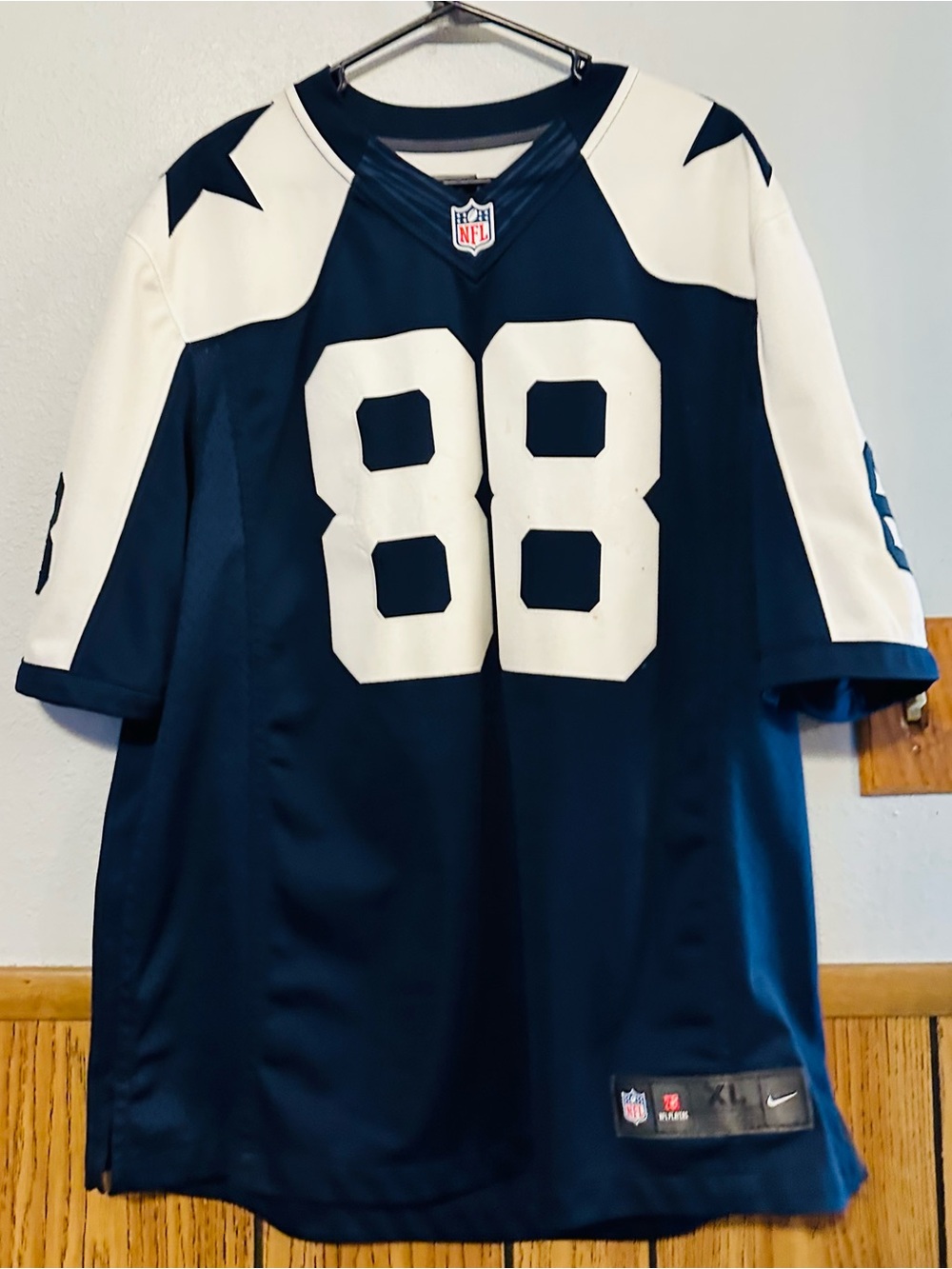 Nike NFL DEZ BRYANT Navy and White #88 Football Jersey dallas cowboys size XL